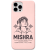 Mishra Silent Mode engraved pastel silicone phone cover in Blush Pink