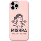 Mishra Silent Mode engraved pastel silicone phone cover in Blush Pink