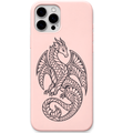 Dreamguard Dragon – Ornamental Dragon – Engraved Pastel Silicone Phone Cover