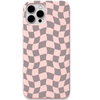 Beyond the Grid engraved silicone phone cover in Blush Pink