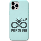 Phir Se Uth motivational infinity engraved pastel silicone phone cover in Mint Green