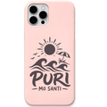 Puri Mo Santi Peace Club – Engraved Pastel Silicone Phone Cover