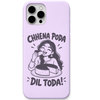 Chhena Poda Dil Toda engraved pastel silicone phone cover in Lavender