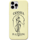 Odisha Is a Feeling engraved pastel silicone phone cover in Lemon Yellow