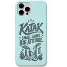 Katak Small Lanes Big Attitude engraved pastel silicone phone cover in Mint Green
