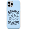 Bhavnao Ko Samjho cute emotional meme engraved silicone phone cover in Sky Blue