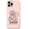 Dash Little Faith Big Heart engraved pastel silicone phone cover in Blush Pink