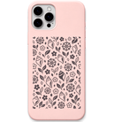 Odisha Festival Confetti engraved pastel silicone phone cover in Blush Pink
