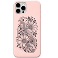 Bloom Mosaic – Engraved Pastel Silicone Phone Cover