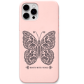 Roots With Wings Pattachitra Butterfly – Engraved Pastel Silicone Phone Cover