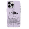 I Love India regional Indian iPhone cover in Lavender