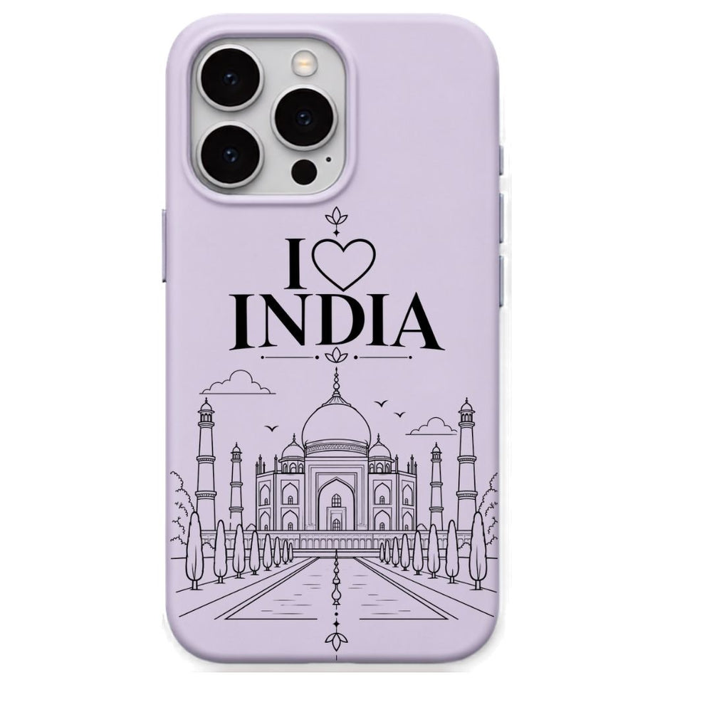I Love India regional Indian iPhone cover in Lavender