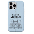 I Love Mumbai regional Indian iPhone cover in Sky Blue