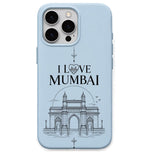 I Love Mumbai regional Indian iPhone cover in Sky Blue