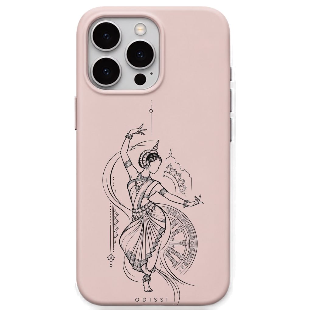 Kathak Dance regional Indian iPhone cover in Blush Pink