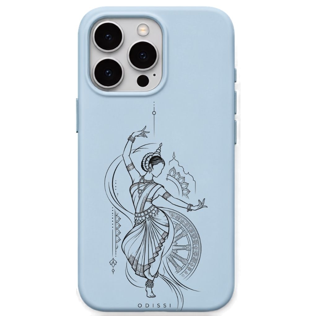 Kathak Dance regional Indian iPhone cover in Sky Blue