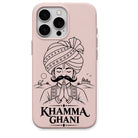 Khamma Ghani regional Indian iPhone cover in Blush Pink