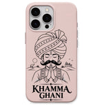 Khamma Ghani regional Indian iPhone cover in Blush Pink