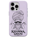Khamma Ghani regional Indian iPhone cover in Lavender