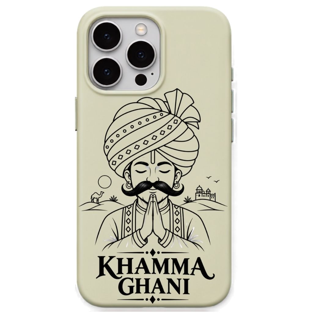 Khamma Ghani regional Indian iPhone cover in Lemon Yellow