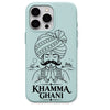 Khamma Ghani regional Indian iPhone cover in Mint Green