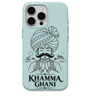 Khamma Ghani regional Indian iPhone cover in Mint Green