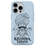 Khamma Ghani regional Indian iPhone cover in Sky Blue