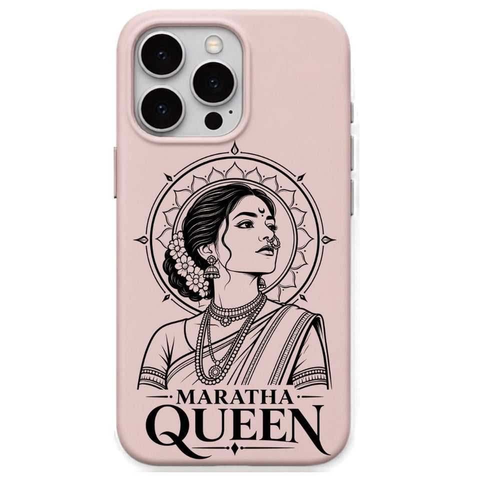 Maratha Queen regional Indian iPhone cover in Blush Pink