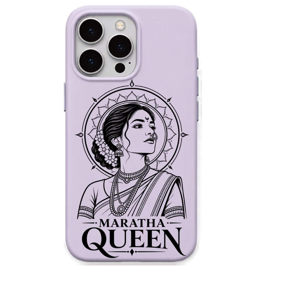 Maratha Queen regional Indian iPhone cover in Lavender