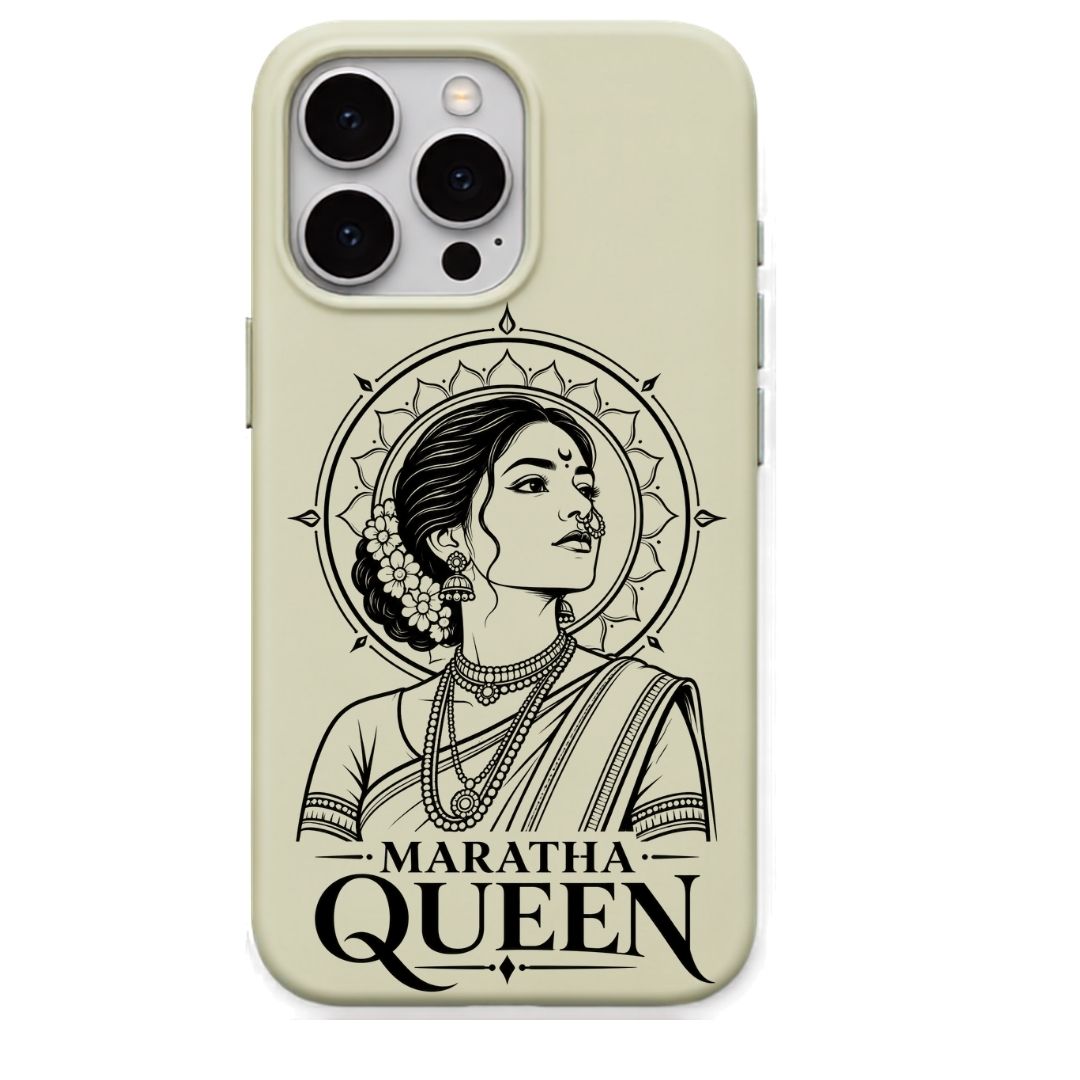 Maratha Queen regional Indian iPhone cover in Lemon Yellow