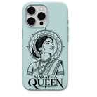 Maratha Queen regional Indian iPhone cover in Mint Green