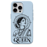 Maratha Queen regional Indian iPhone cover in Sky Blue