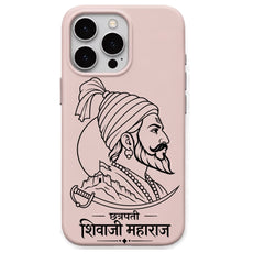 Shivaji Maharaj regional Indian iPhone cover in Blush Pink