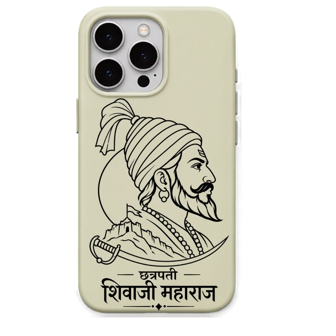 Shivaji Maharaj regional Indian iPhone cover in Lemon Yellow