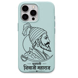 Shivaji Maharaj regional Indian iPhone cover in Mint Green