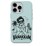 Vanakkam regional Indian iPhone cover in Mint Green