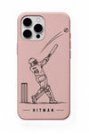 Rohit Blush Pink cricket mobile cover