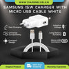 Samsung 15W Micro Usb Charger White (Adapter With Cable)