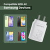 Samsung Adaptive 25W Charger | Supports All Samsung Models with Type C Cable