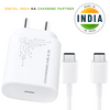 Samsung Adaptive 25W Charger | Supports All Samsung Models with Type C Cable