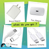 Samsung 45W Type C-C Charger White (Adapter With Cable)