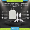 Samsung 45W Type C-C Charger White (Adapter With Cable)