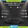 Samsung Galaxy M51 Support 15W Adaptive Fast Charge Type-C Cable Black