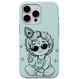 Cool Little Krishna phone cover in Mint Green