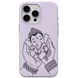 Ganesha Blessings phone cover in Lavender