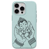 Ganesha Blessings phone cover in Mint Green