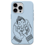Ganesha Blessings phone cover in Sky Blue
