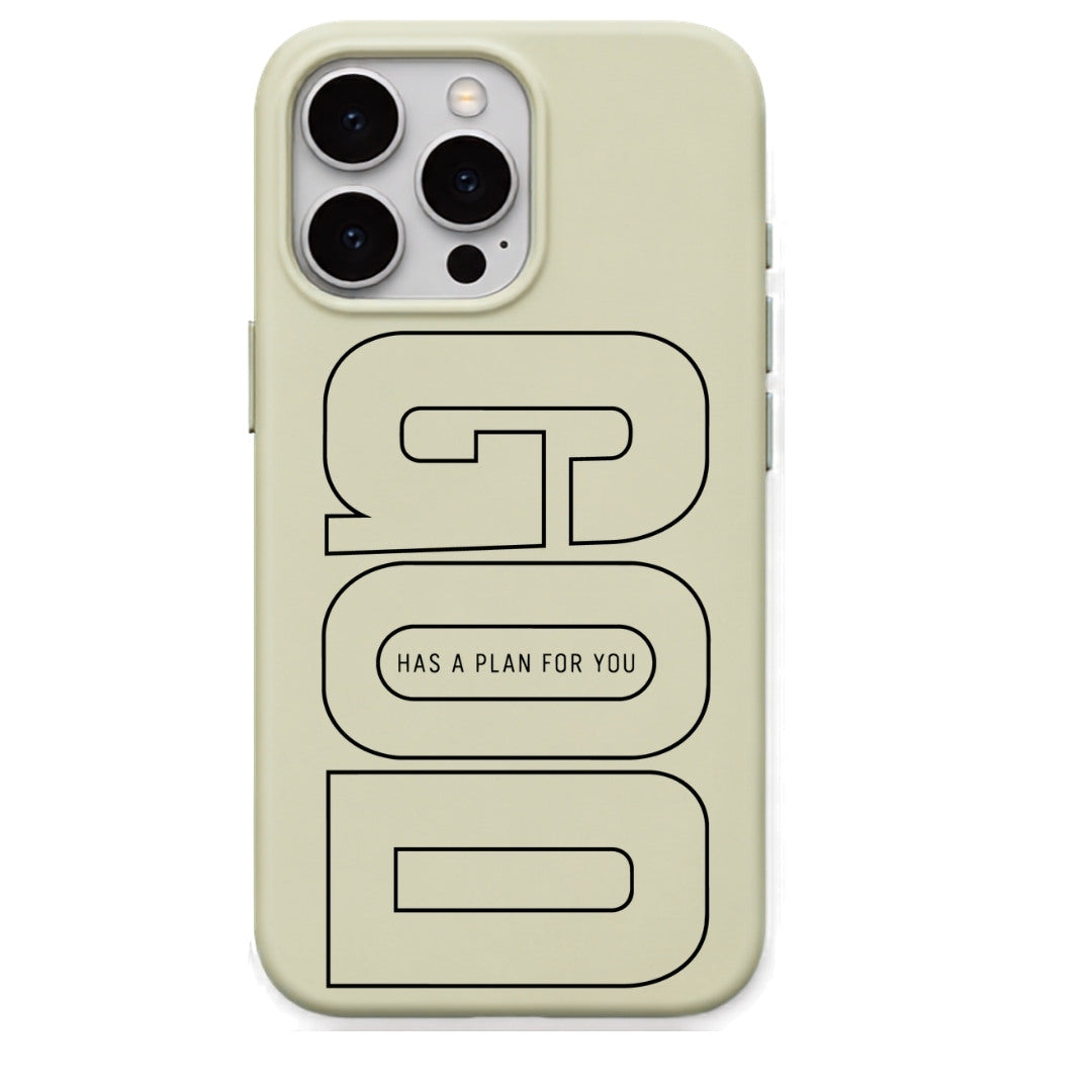 God Has a Plan for You phone cover in Lemon Yellow