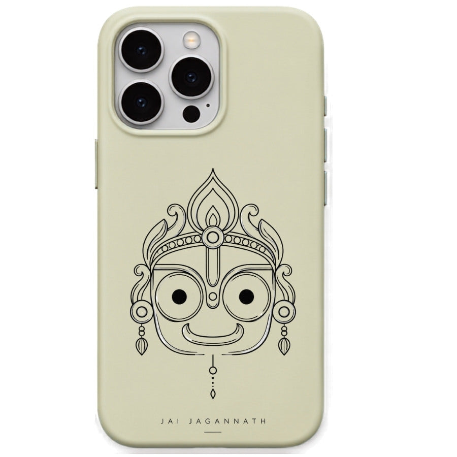 Jai Jagannath phone cover in Lemon Yellow