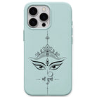 Jai Maa Durga phone cover in Mint Green